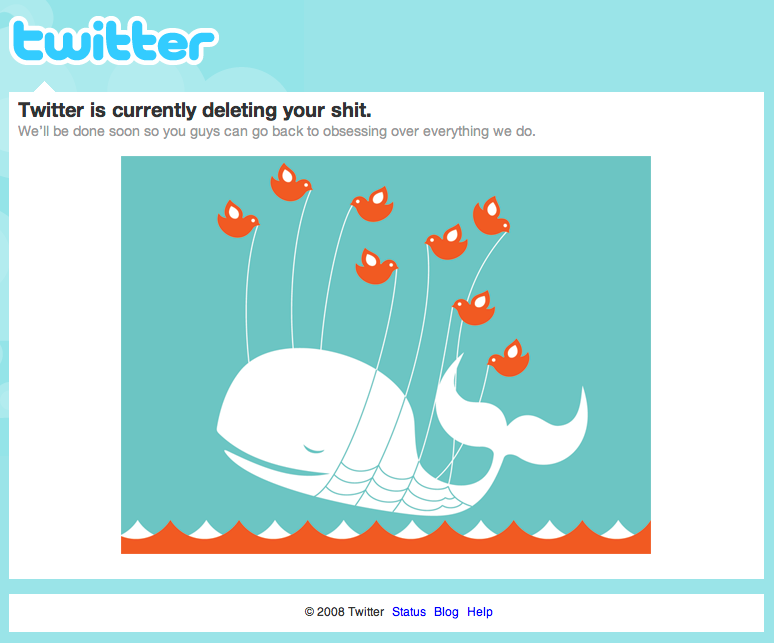 Twitter FAIL whale