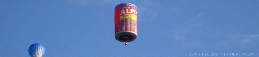 Alpo hot air balloon