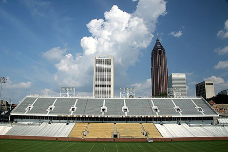 Midtown Atlanta from GT's Bobby Dodd Stadium