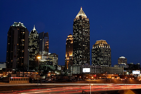 Midtown Atlanta at night